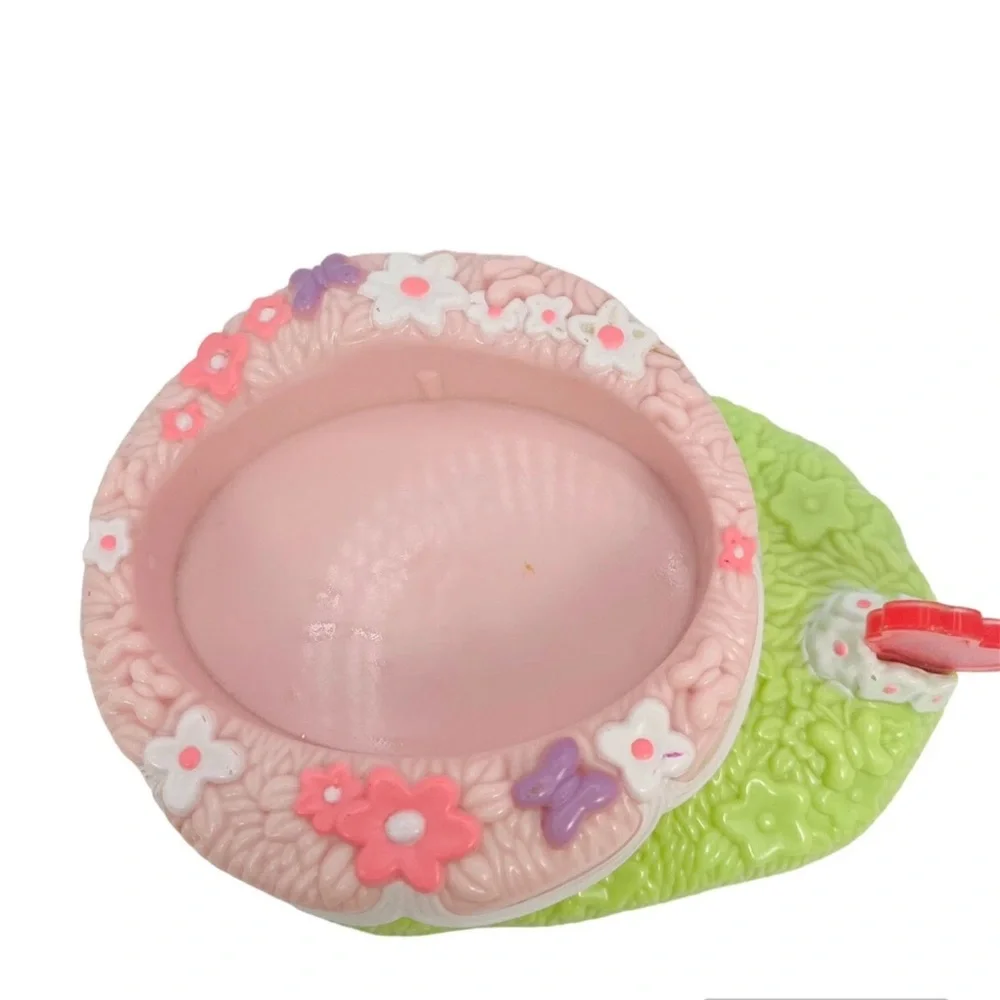 My Little Pony 2003 Push Along Rotating Platform Accessory Pink Green Hasbro MLP